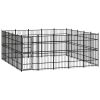 Outdoor Dog Kennel Steel 248 ftÂ²