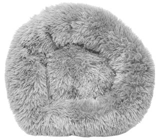 Pet Life 'Nestler' High-Grade Plush and Soft Rounded Dog Bed (Color: Grey)