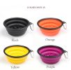 Portable Pet Feeder Travel Foldable Pet Dog Bowl Silicone Collapsible Slow 350ml/1000ml Feeding Bowl